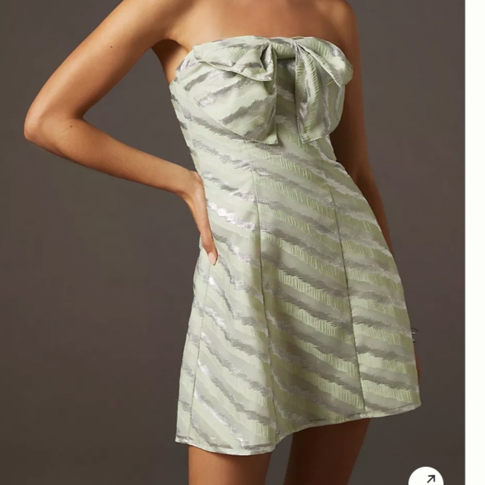 Eva Franco Bow-Tie Boho Peasant Hipster Hippie Romantic Chic Art Tube Dress